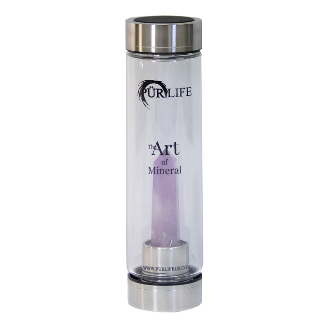 Amethyst Gemstone Water Bottle