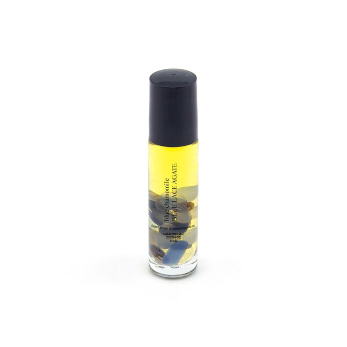 Blue Lace Agate & Blue Chamomile Travel Size Essential Oil