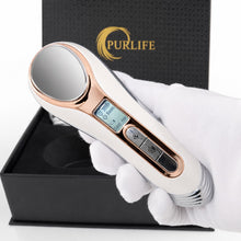 Larimar Sonic Face and Body Instrument - Hot and Cold Negative Ion Skin Care Device for At-Home Facial and Body Treatment by Purlife