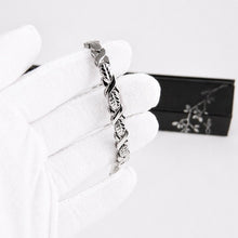 Mercury - Premium Hand Mineral-Infused Negative Ion Bracelet, Stainless Steel, Flexible Link Design, Secure Branded Buckle, Limited Lifetime Warranty