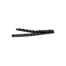 Black Knight bracelet unclasped and folded to display two-tone black finish.