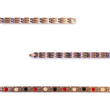 Close-up of Canyon copper negative ion bracelet showing details
