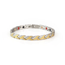 Copperhead - Premium Hand Mineral-Infused Negative Ion Bracelet, Stainless Steel, Copper, Gold Finish, Polished Statement Look, Secure Branded Buckle, Jointed Comfort Fit, Limited Lifetime Warranty
