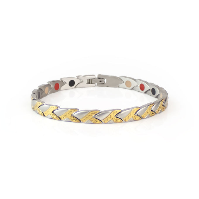 End of Summer Sale - Copperhead - Premium Hand Mineral-Infused Negative Ion Bracelet, Stainless S...