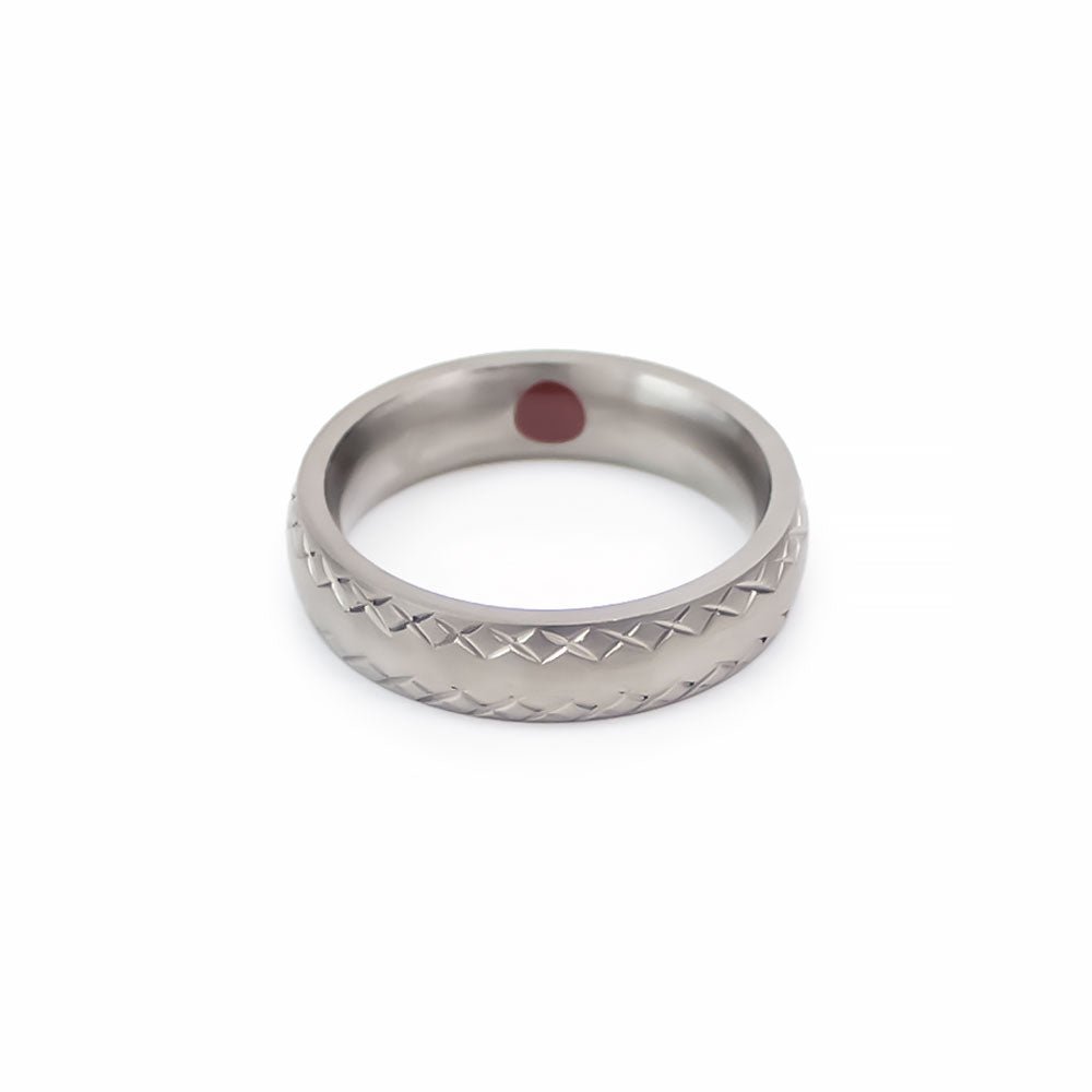 Labor Day Sale - Cross Stitch - Premium Hand Mineral-Infused Negative Ion Ring, Premium Finish, Comfortable Everyday Ring, Boutique Quality Finish, Limited Lifetime Warranty