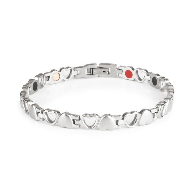 End of Summer Sale - Divine - Premium Hand Mineral-Infused Negative Ion Bracelet, Stainless Steel...