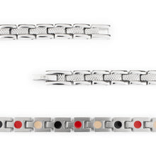 Labor Day Sale - Empire - Premium Hand Mineral-Infused Negative Ion Bracelet, Stainless Steel, Boutique Everyday Wear, Secure Branded Buckle, Jointed Comfort Fit, Limited Lifetime Warranty