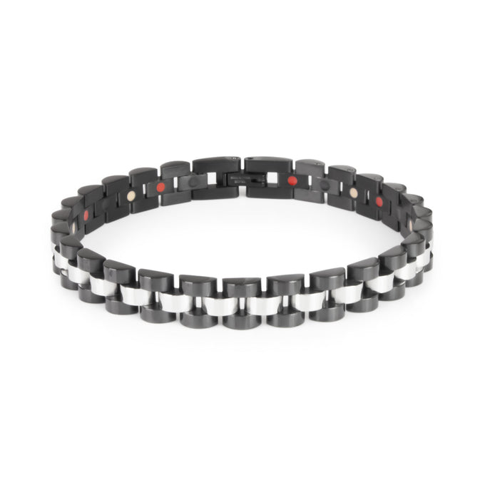 End of Summer Sale - Exquisite - Premium Hand Mineral-Infused Negative Ion Bracelet, Stainless St...