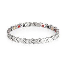 Labor Day Sale - Flawless - Premium Hand Mineral-Infused Negative Ion Bracelet, Stainless Steel, Brushed Texture, Sculpted Jewelry Profile, Secure Branded Buckle, Jointed Comfort Fit, Limited Lifetime Warranty
