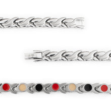 Labor Day Sale - Flawless - Premium Hand Mineral-Infused Negative Ion Bracelet, Stainless Steel, Brushed Texture, Sculpted Jewelry Profile, Secure Branded Buckle, Jointed Comfort Fit, Limited Lifetime Warranty
