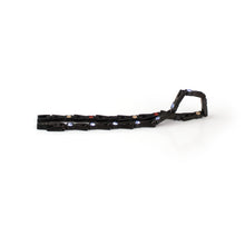 Labor Day Sale - Forever - Negative Ion Bracelet, Black Titanium with Blue Swarovski Crystals