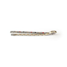 Gilt - Premium Hand Mineral-Infused Negative Ion Bracelet, Stainless Steel, Gold Finish, Polished Statement Look, Secure Branded Buckle, Jointed Comfort Fit, Limited Lifetime Warranty