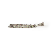 Labor Day Sale - Imagine - Negative Ion Bracelet, Titanium with Green Swarovski Crystals
