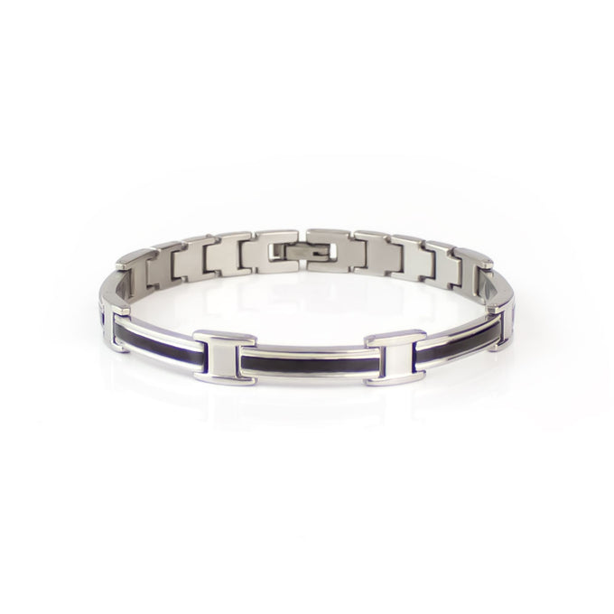 End of Summer Sale - Luxurious - Premium Hand Mineral-Infused Negative Ion Bracelet, Stainless St...
