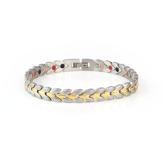 End of Summer Sale - Orion - Premium Hand Mineral-Infused Negative Ion Bracelet, Stainless Steel,...
