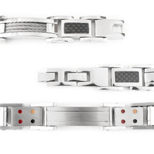 End of Summer Sale - Renew - Premium Hand Mineral-Infused Negative Ion Bracelet, Stainless Steel, Bold Modern Everyday Style, Secure Branded Buckle, Jointed Comfort Fit, Limited Lifetime Warranty