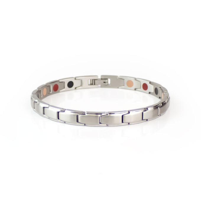 End of Summer Sale - Soul - Premium Hand Mineral-Infused Negative Ion Bracelet, Stainless Steel, ...