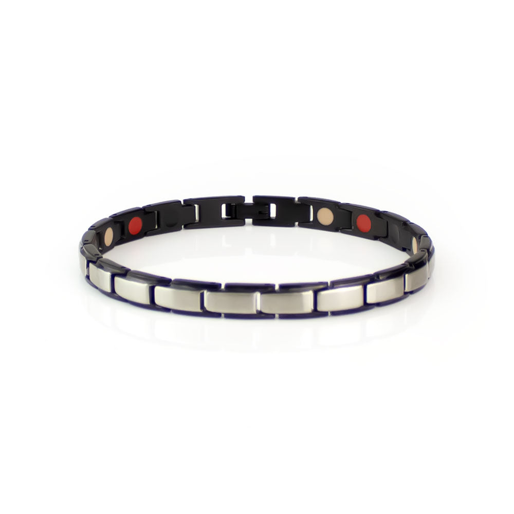 Spirit - Premium Hand Mineral-Infused Negative Ion Bracelet, Stainless Steel, Boutique Everyday W...