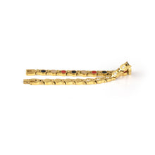 End of Summer Sale - Star Glass - Premium Hand Mineral-Infused Negative Ion Bracelet, Stainless Steel, Gold Finish, Swarovski Crystal Detail, Celestial Statement Style, Secure Branded Buckle, Jointed Comfort Fit, Limited Lifetime Warranty