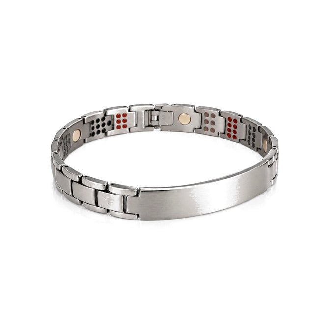 Silver Spectrum Purlife Multi-Mineral bracelet new clean hero image with mineral points