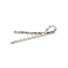 Flawless – Negative Ion Bracelet with Brushed Stainless Steel Waves