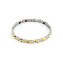 Stamina - Negative Ion Bracelet, Stainless Steel with a Gold Plated Twist