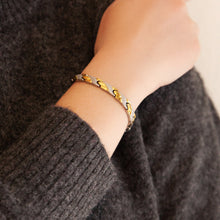 Stamina - Negative Ion Bracelet, Stainless Steel with a Gold Plated Twist