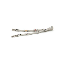 Finesse - Negative Ion Bracelet - Stainless Steel with Purple Crystals.