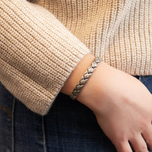 Embrace - Stress Relief Negative Ion Bracelet, Stainless Steel Rhombus