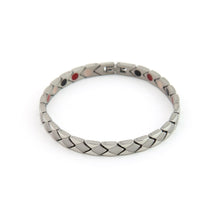Embrace - Stress Relief Negative Ion Bracelet, Stainless Steel Rhombus