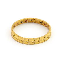 Regal - Titanium Negative Ion Bracelet, Brushed Yellow Gold