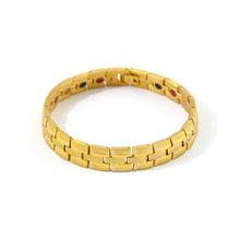 Regal - Titanium Negative Ion Bracelet, Brushed Yellow Gold