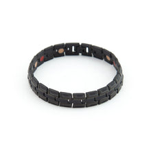 Night - Negative Ion Bracelet, Elegant Titanium Polished Black