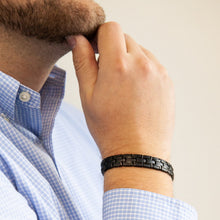 Night - Negative Ion Bracelet, Elegant Titanium Polished Black