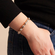 Splendore - Negative Ion Bracelet - Polished Rose Gold Stainless Steel with Swarovski Crystals