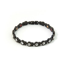 Satellite Negative Ion Bracelet, Polished Black Stainless Steel