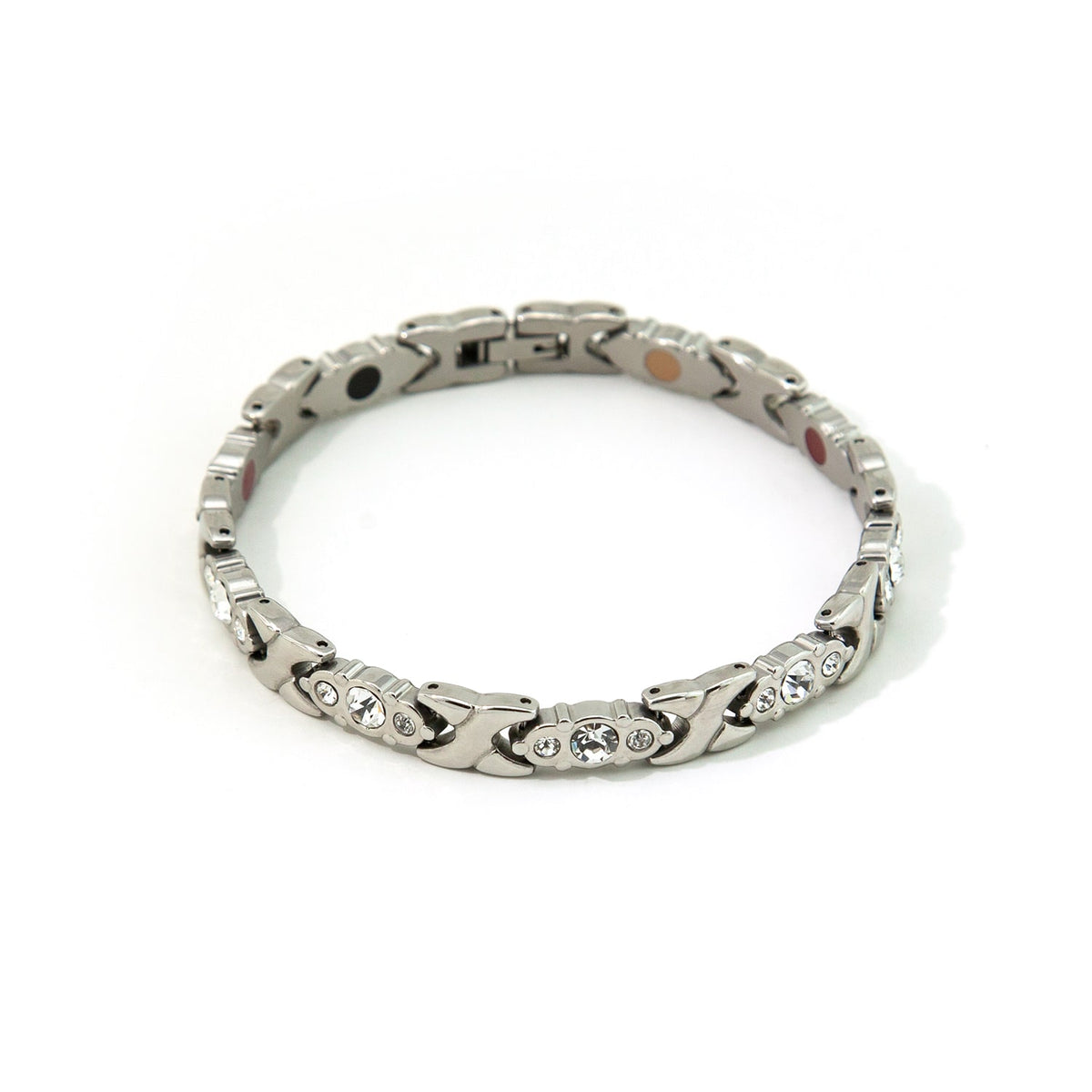 All The Stars - Negative Ion Bracelet, Stainless Steel with Swarovski Crystals