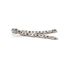 Princess Bride - Negative Ion Bracelet, Stainless Steel with Pink Crystals