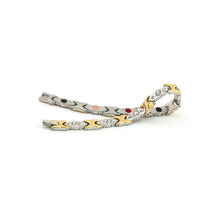 Brilliance - Negative Ion Bracelet, Gold &amp; Stainless Steel with Swarovski Crystals