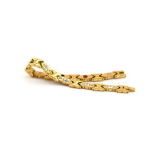 Goldie - Stainless Steel Negative Ion Bracelet, Gold Plated with Swarovski Crystals