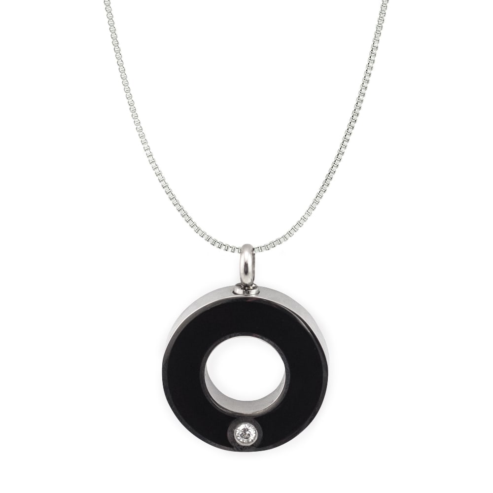 Black Ring Negative Ion Pendant