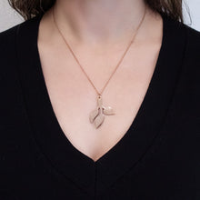 Shop Purlife Rose Gold Leafs Negative Ion Pendant