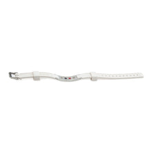 Magical -White Silicone Negative Ion Bracelet - 24 Swarovski Crystals