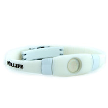Pearly White - Negative Ion White Silicone Bracelet