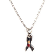 Breast Cancer Ribbon Negative Ion Pendant