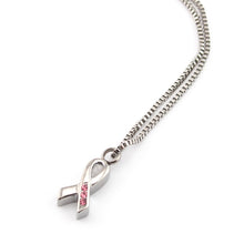 Breast Cancer Ribbon Negative Ion Pendant