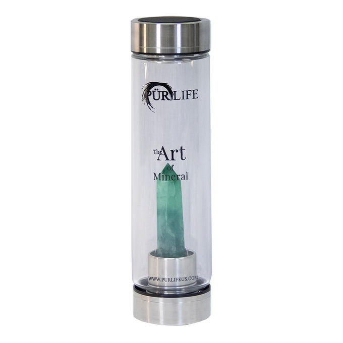Fluorite Gemstone Water Bottle