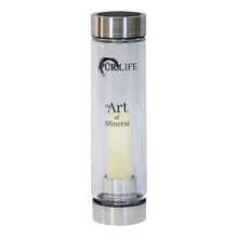 Solid Citrine Gemstone Water Bottle