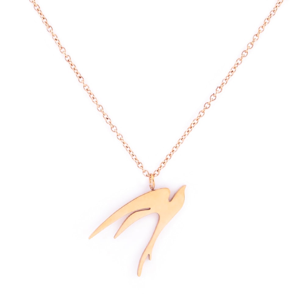 Shop Purlife Rose Gold Dove Negative Ion Pendant