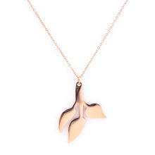 Shop Purlife Rose Gold Leafs Negative Ion Pendant
